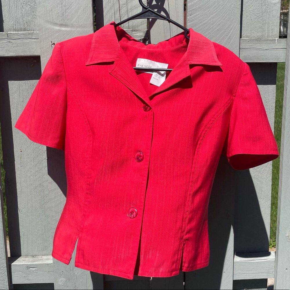 Vintage Red Button-Up 🍒